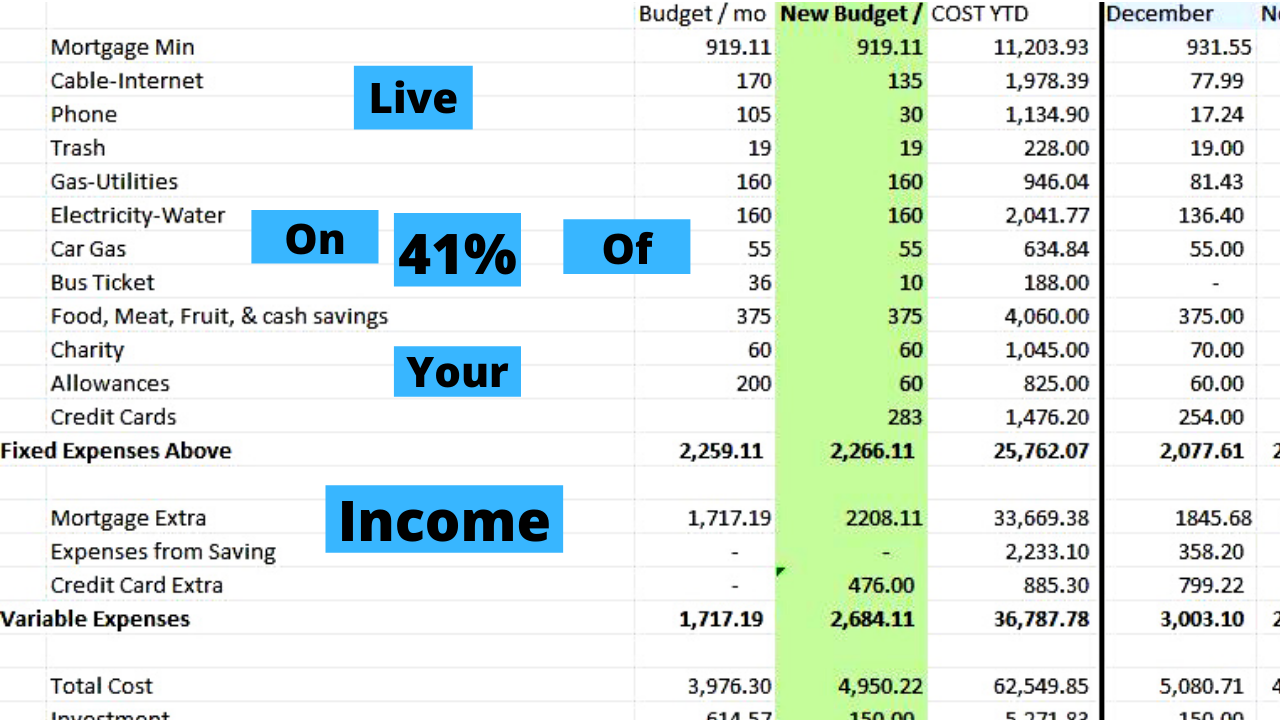 Live on 41% of your income