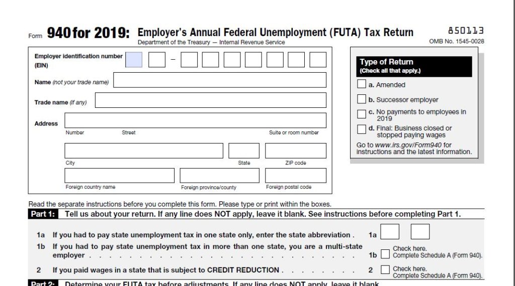 How to File Form 940 FUTA Employer’s Annual Federal Unemployment Tax