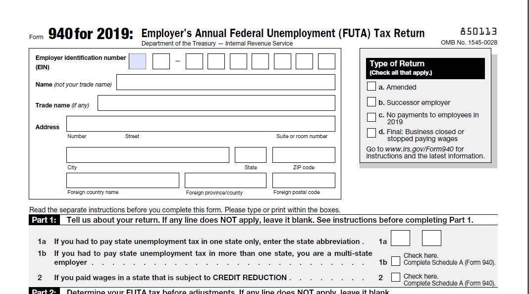 How to File Form 940 FUTA Employer’s Annual Federal Unemployment Tax