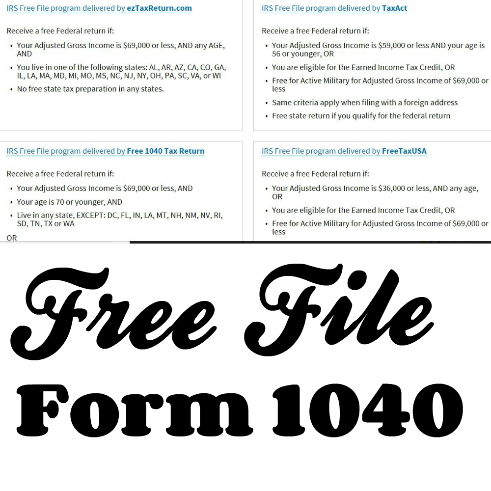 Free File Form 1040 Yourself - COVID-19 Economic Impact Payments