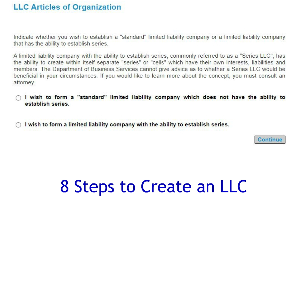 8 steps to create an llc