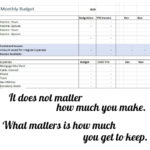 Monthly Budget-Free Download