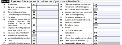 Report Credit Card Interest on Schedule C Part II Line 16b Interest