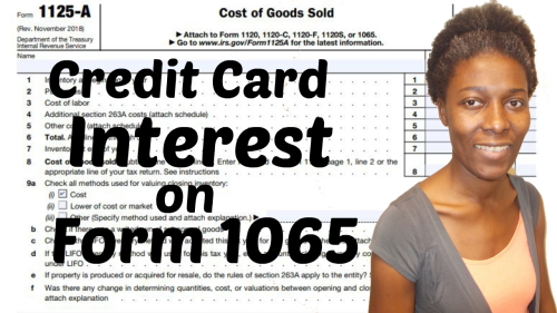 Where to Report Credit Card Interest on Form 1065 - 4 of 6 - 10-26-2020