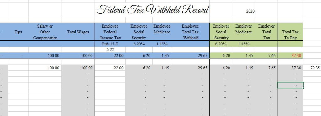 Employer Tax Liability Excel Template - How to fill out Form 944