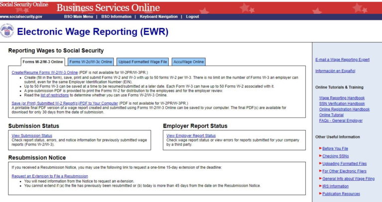 How to File W2 and W3 with Social Security Administration-Part 1 – Nina ...