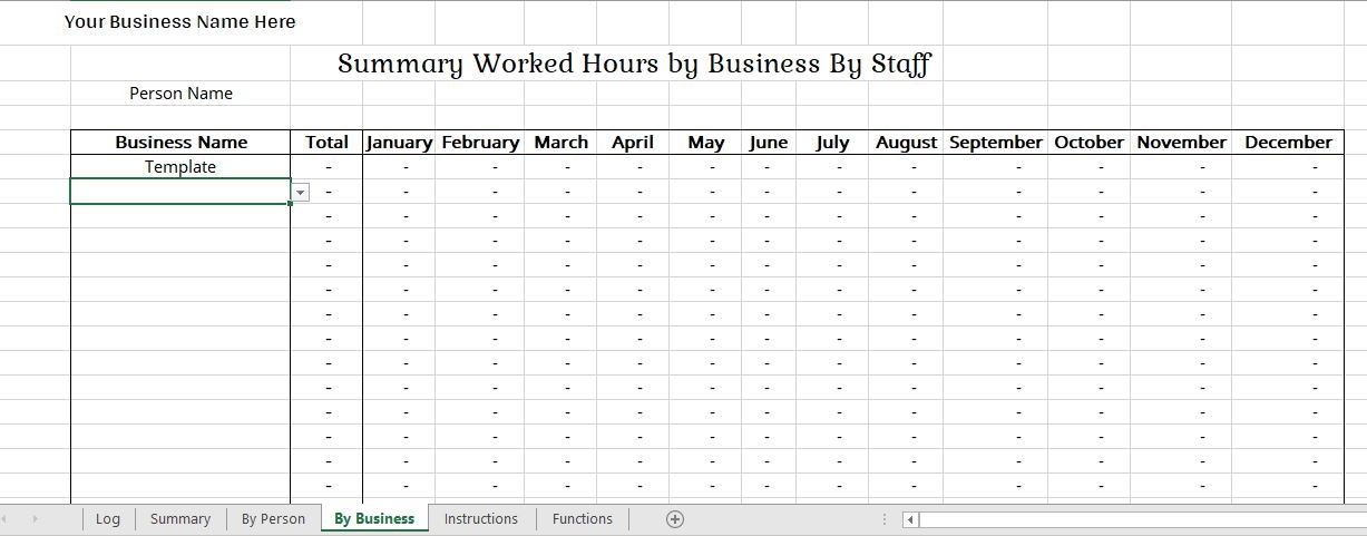 How to Use Time Log – Daily Work Activity Log Excel Template – Nina's Soap