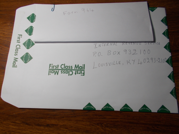 Form 944 Mailing Address