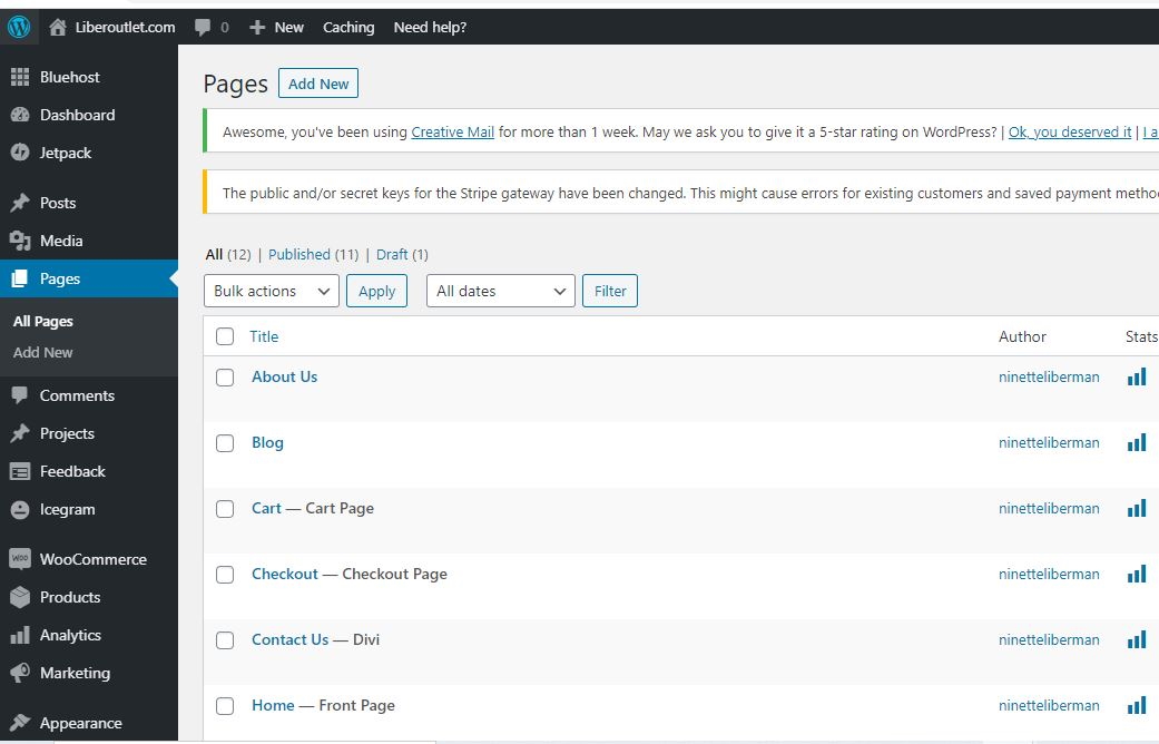 remove sample page wordpress