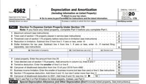 Part 1 Section 179-2020 Form 4562