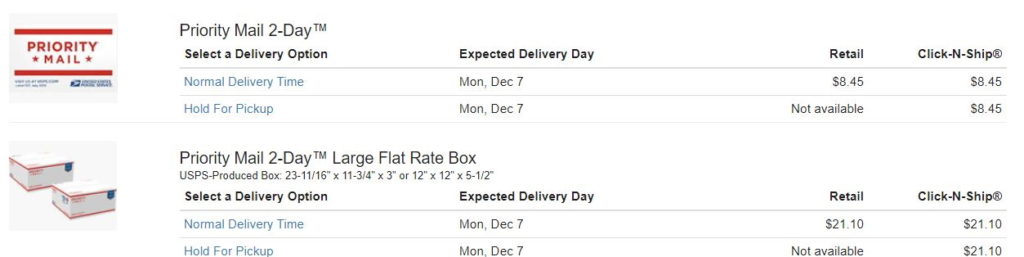 How to estimate USPS shipping cost 3