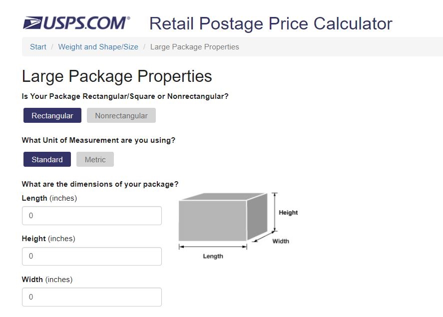 How to estimate USPS shipping cost
