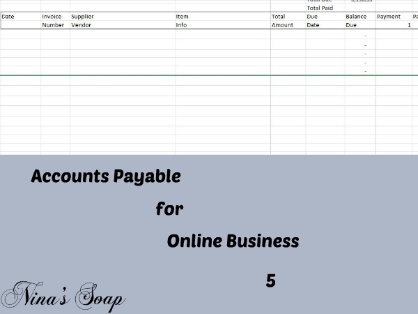 How to Record Accounts Payable for your Online Business – Part 5