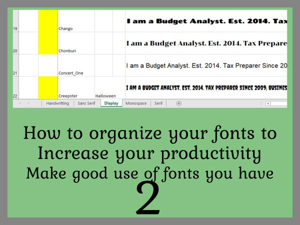 2-Organize your Fonts-Blog