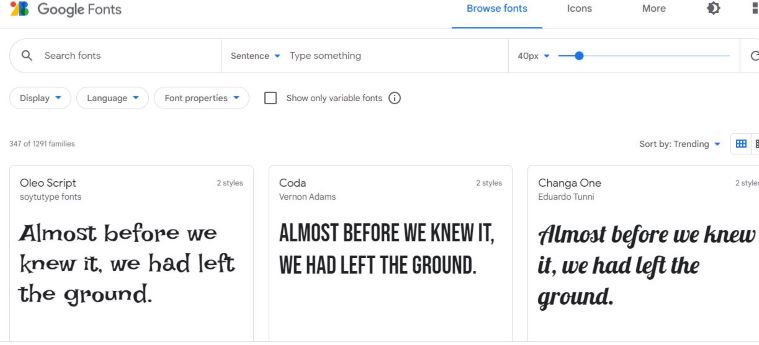 How to download Google fonts