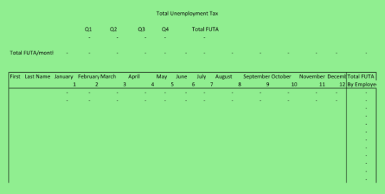 Free Payroll Spreadsheet-Form 940