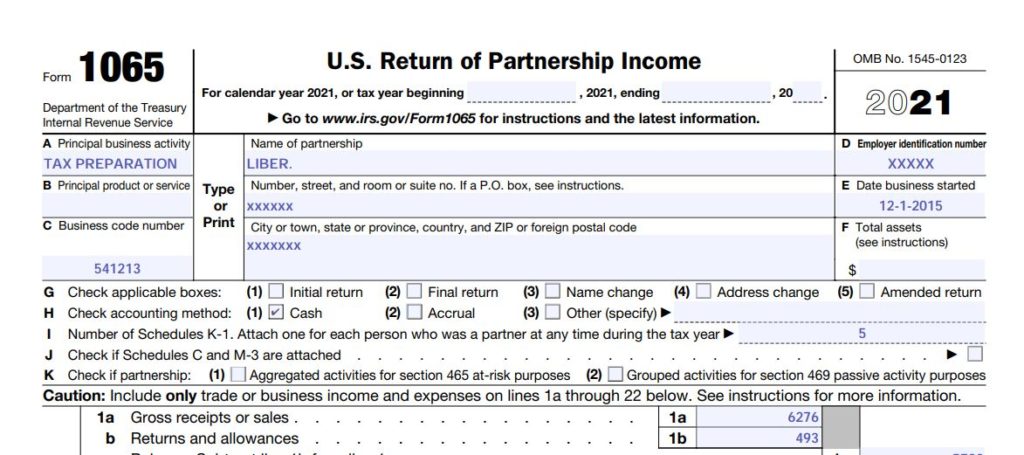 1-How to complete 2021 IRS Form 1065 and Schedule K-1 For your LLC