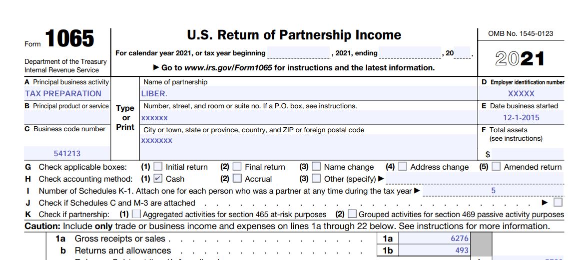 1 How To Complete 2021 IRS Form 1065 And Schedule K 1 For Your LLC 