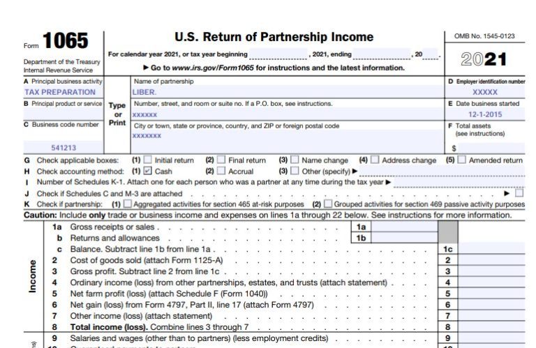 1 How To Complete 2021 IRS Form 1065 And Schedule K 1 For Your LLC With 