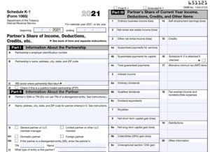 2-How to complete 2021 IRS Form 1065 and Schedule K-1 For your LLC