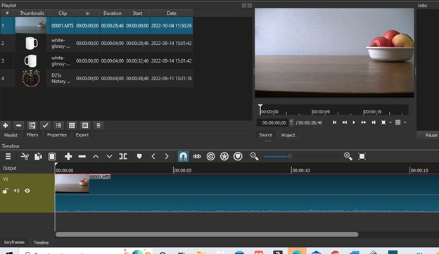 6-drag the video to timeline