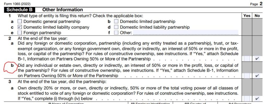 10-2022 Form 1065 Schedule B