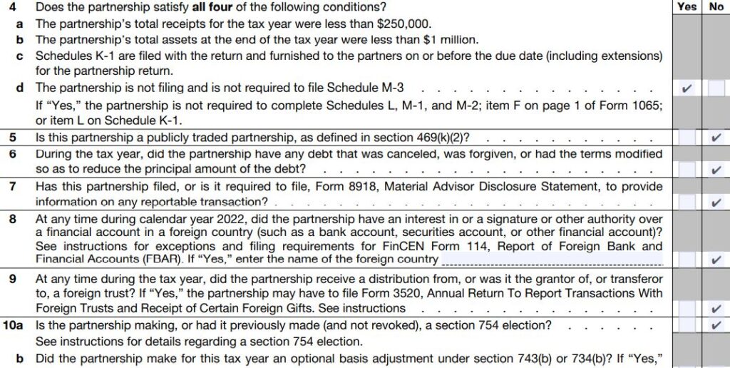 13-2022 Form 1065 Schedule B