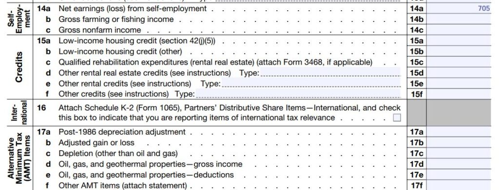 19-2022 Form 1065 Schedule K