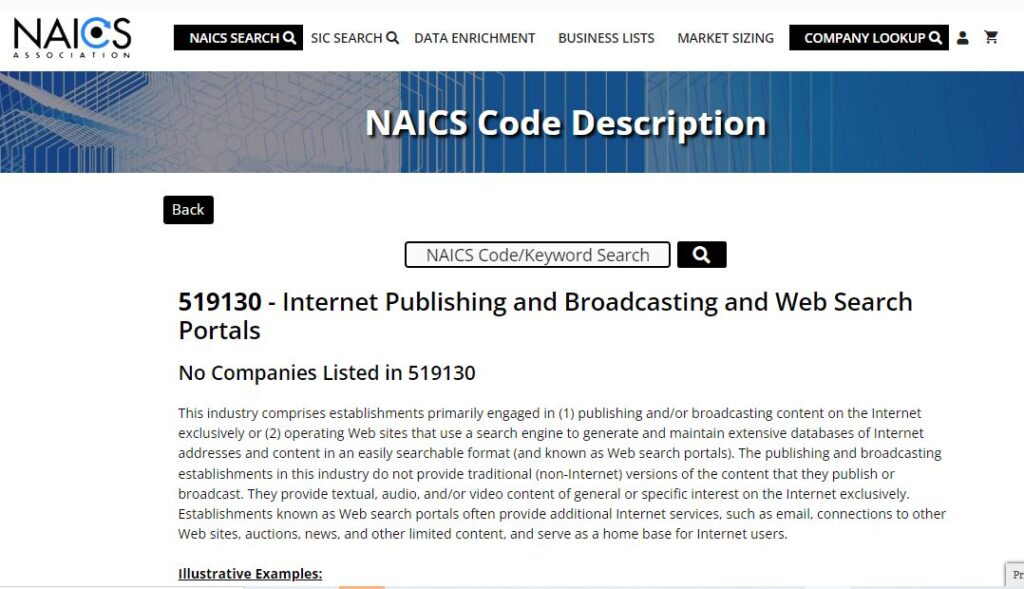 8-Online Social media business activity code-NAICS 3-6-23