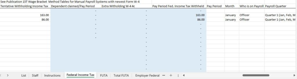 10-Federal income tax-Choose the month and quarter