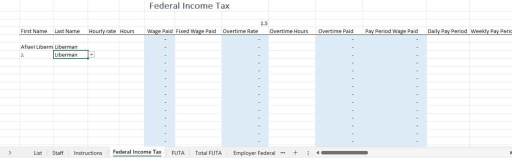 4-Federal income tax calculation