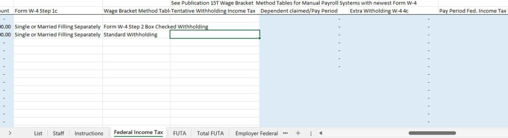 7-Federal income tax-Choose the marriage status