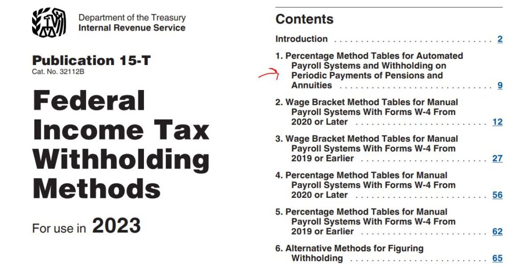 5-IRS Publication 15-T Federal Income Tax Withholding methods 2023 Section 1