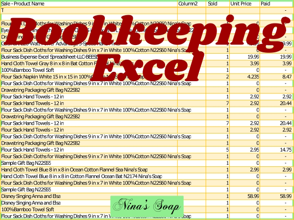 1-bookkeeping for small business excel