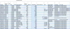 S Corp bookkeeping in Excel spreadsheet 9-17-23