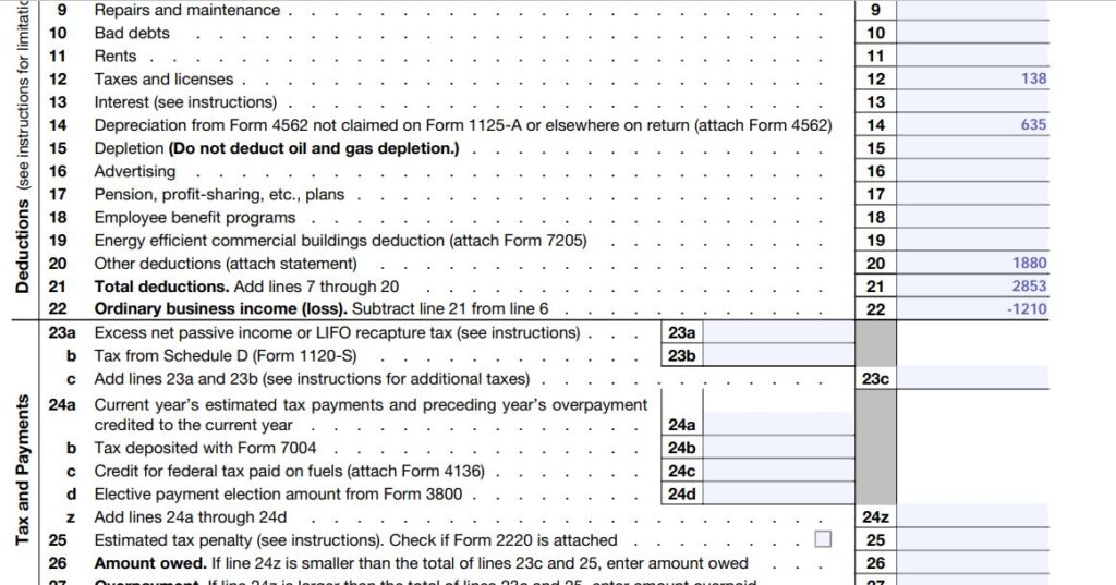 5-How to fill out IRS Form 1120S for 2023