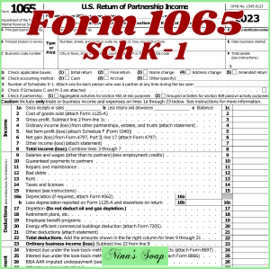 Form 1065 and Schedule K-1 for 2023