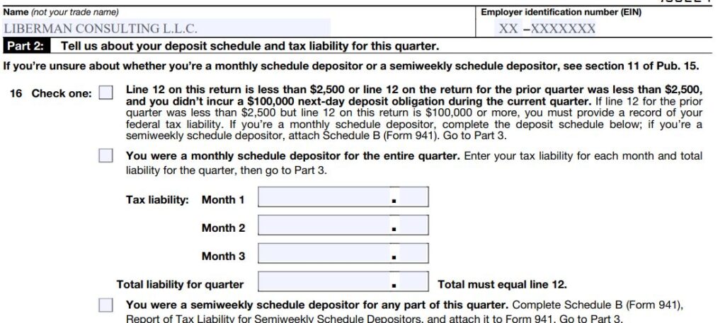 4-Do I need to file 941 if I have no employees 2024 Q2 Line 16