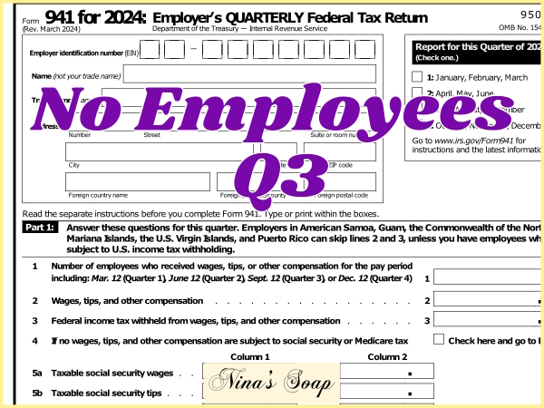 Do I need to file 941 if I have no employees Q3