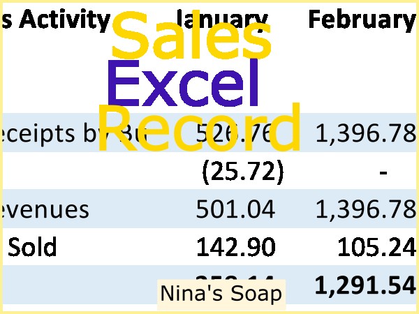 How do you keep track of monthly sales