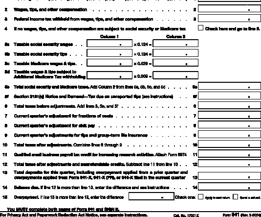 What deposit to mention on Line 13 Form 941